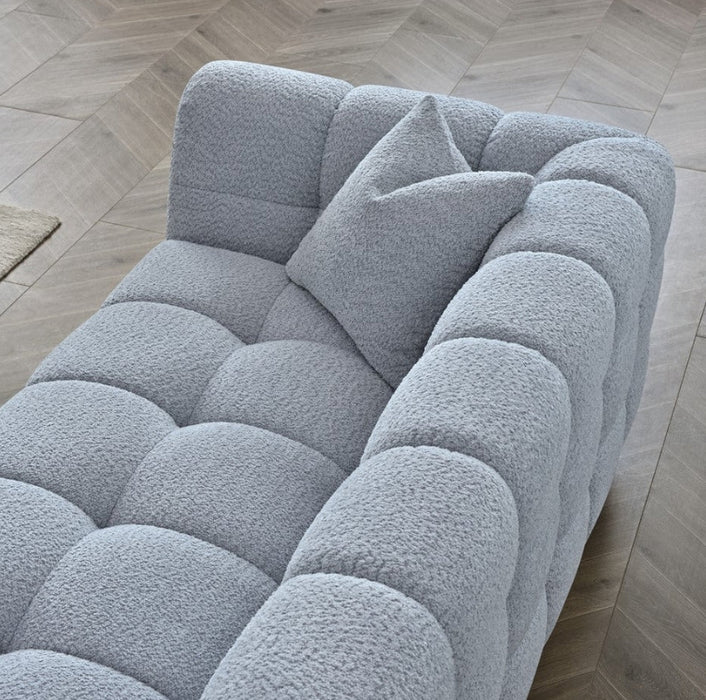 Aluxo Tribeca Sofa Range in Pearl Boucle Fabric-Cheshire Furniture Outlet