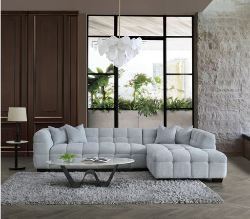 Aluxo Tribeca Corner Group in Pearl Boucle Fabric-Cheshire Furniture Outlet