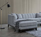 Aluxo Cooper Left Hand Corner Group in Dolphin Boucle-Cheshire Furniture Outlet