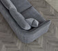 Aluxo Rubin Corner Chaise in Charcoal Boucle-Cheshire Furniture Outlet