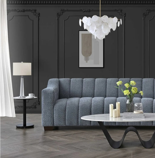 Aluxo Astoria 3 Seater Sofa in Iron Boucle Fabric-Cheshire Furniture Outlet