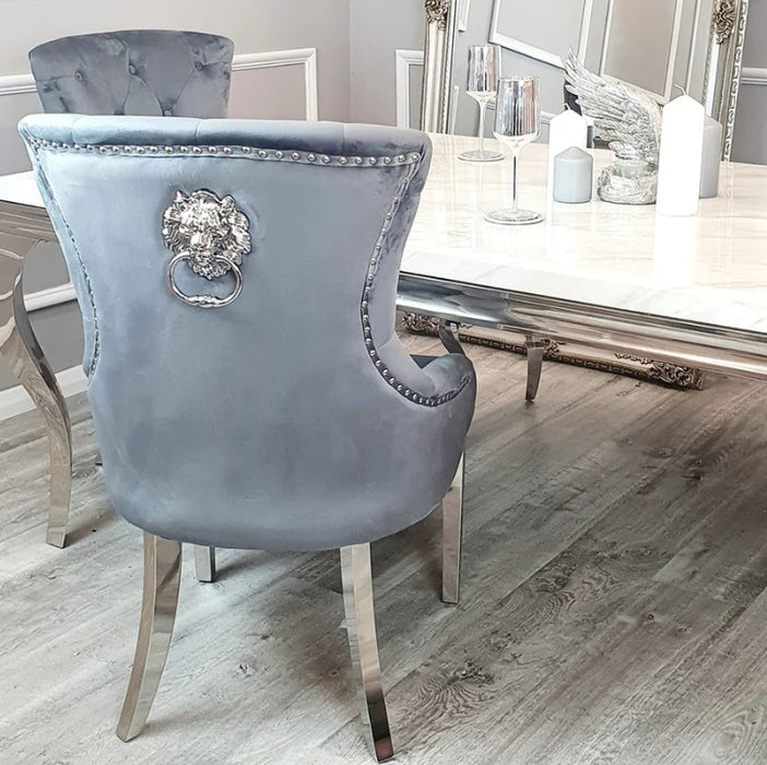 Megan Dining Chair Plain Back/Lion Knocker-Cheshire Furniture Outlet