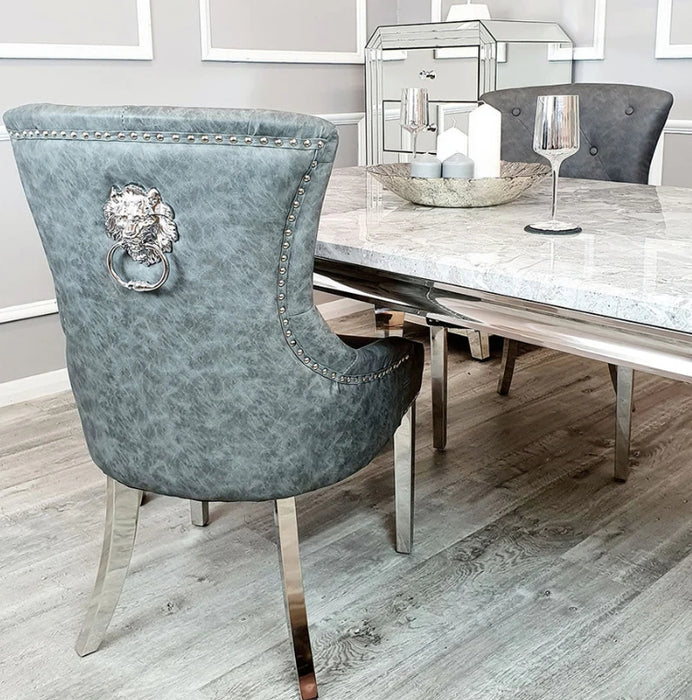 Megan Dining Chair Plain Back/Lion Knocker-Cheshire Furniture Outlet