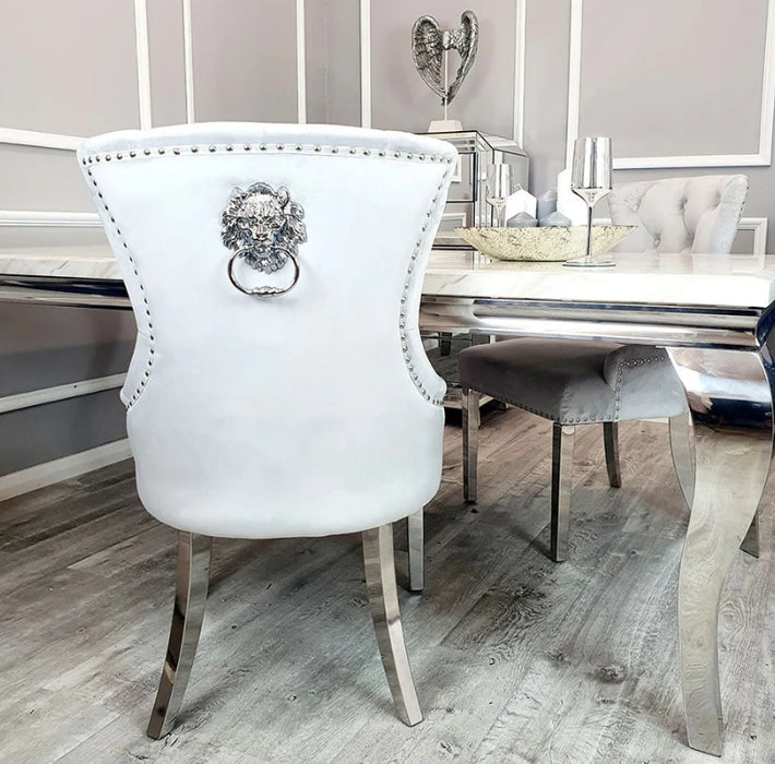 Megan Dining Chair Plain Back/Lion Knocker-Cheshire Furniture Outlet