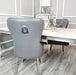Mayfair Leather Dining Chairs Plain Back/Square Knocker-Cheshire Furniture Outlet