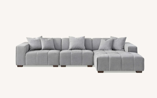 Aluxo Leonard Right Hand Corner Group in Cloudy Grey Boucle-Cheshire Furniture Outlet