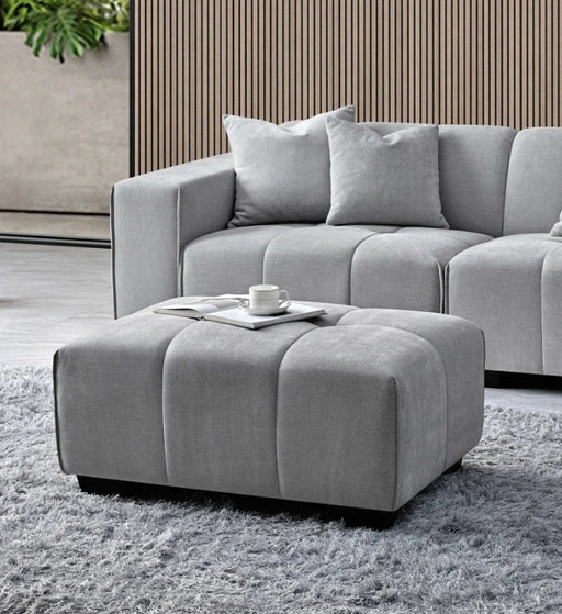 Aluxo Leonard Right Hand Corner Group in Cloudy Grey Boucle-Cheshire Furniture Outlet