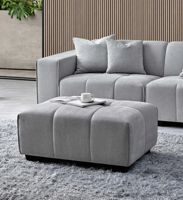 Aluxo Leonard Right Hand Corner Group in Cloudy Grey Boucle-Cheshire Furniture Outlet