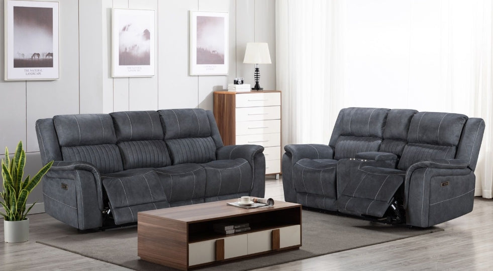 Cassa 2 + 3 Electric Recliner Sofa Set
