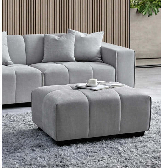 Aluxo Leonard Left Hand Corner Group in Cloudy Grey Boucle-Cheshire Furniture Outlet