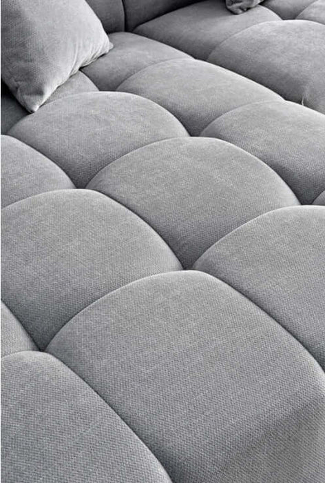 Aluxo Leonard Left Hand Corner Group in Cloudy Grey Boucle-Cheshire Furniture Outlet