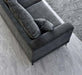 Aluxo Lenox Sofa Range in Steel Velvet-Cheshire Furniture Outlet