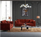 Aluxo Lenox Sofa Range in Rust Velvet-Cheshire Furniture Outlet