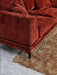 Aluxo Lenox Sofa Range in Rust Velvet-Cheshire Furniture Outlet