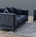 Aluxo Lenox Sofa Range in Aegean Blue Velvet-Cheshire Furniture Outlet