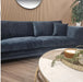 Aluxo Lenox Sofa Range in Aegean Blue Velvet-Cheshire Furniture Outlet