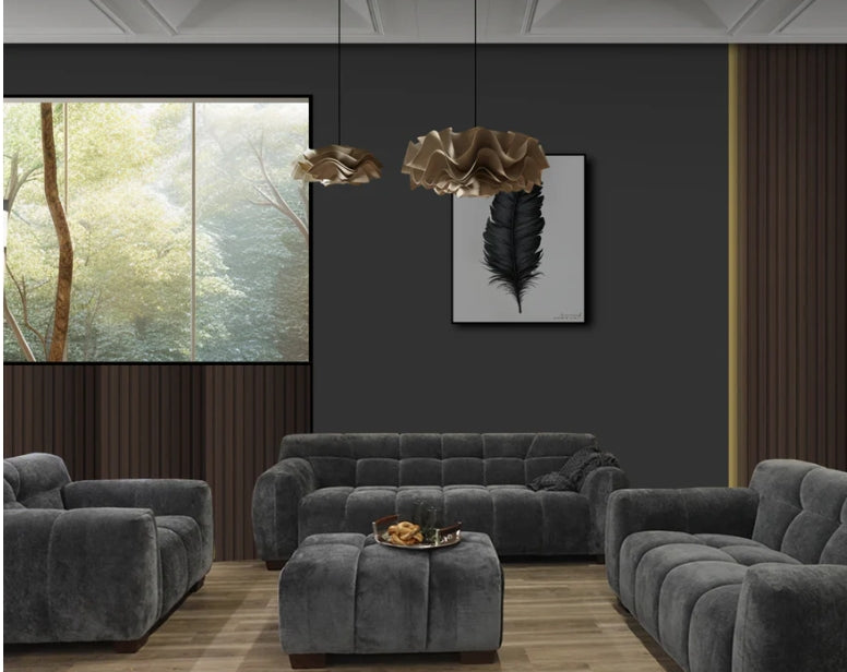 Aluxo Harlem Sofa Range in Steel Velvet-Cheshire Furniture Outlet