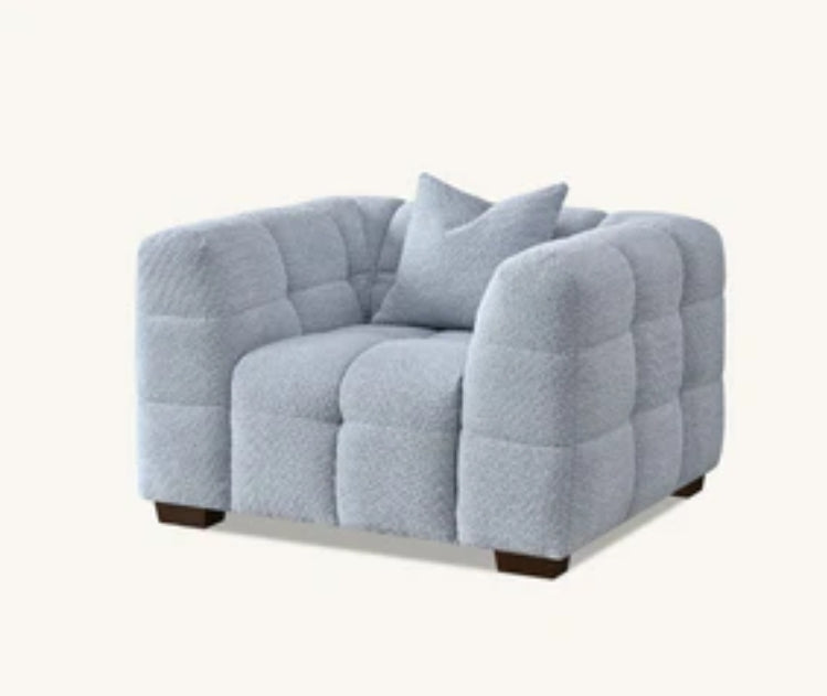 Aluxo Tribeca Sofa Range in Pearl Boucle Fabric-Cheshire Furniture Outlet