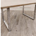 Freya 1.8 Dining Table Solid Light Pine wood with Chrome Metal Legs-Cheshire Furniture Outlet