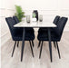 Titus 1.4 Black Dining Table with Sintered Stone Top-Cheshire Furniture Outlet