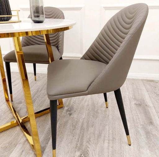 Alba Leather Dining Chair-Cheshire Furniture Outlet