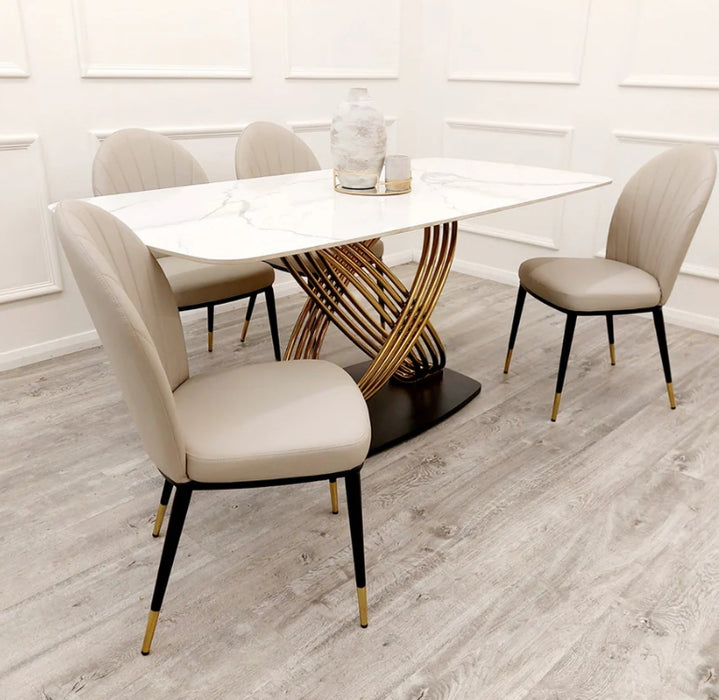 Etta Leather Dining Chair-Cheshire Furniture Outlet