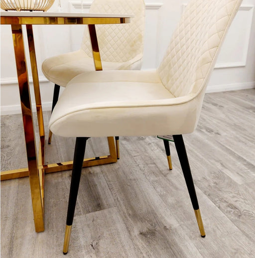 Luna Velvet Dining Chair-Cheshire Furniture Outlet