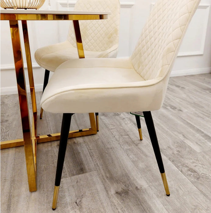 Luna Velvet Dining Chair-Cheshire Furniture Outlet
