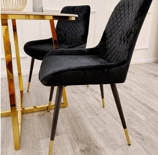 Luna Velvet Dining Chair-Cheshire Furniture Outlet