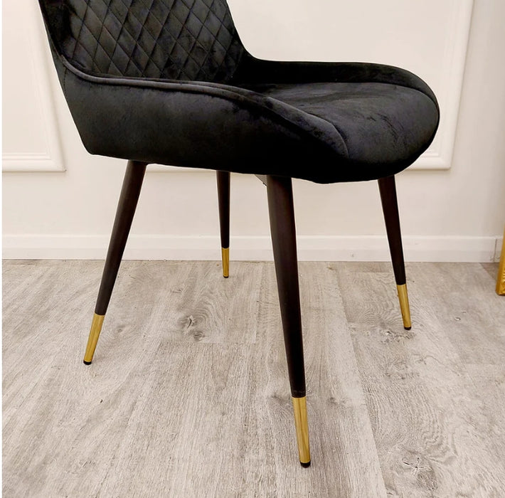 Luna Velvet Dining Chair-Cheshire Furniture Outlet