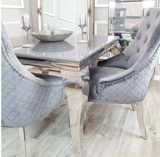 Bentley Chrome Dining Chair-Cheshire Furniture Outlet