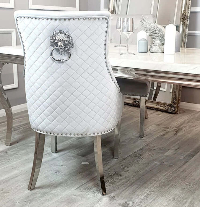 Bentley Chrome Dining Chair-Cheshire Furniture Outlet