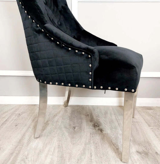 Bentley Chrome Dining Chair-Cheshire Furniture Outlet