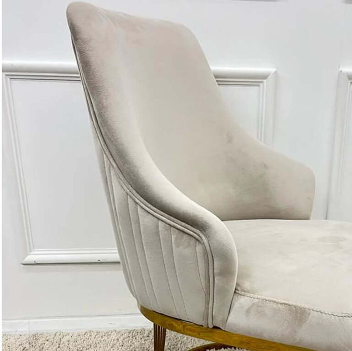 Chelmsford Velvet Dining Chair-Cheshire Furniture Outlet