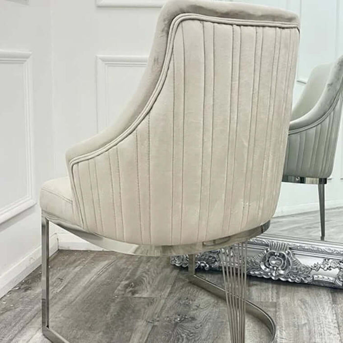 Chelmsford Velvet Dining Chair-Cheshire Furniture Outlet