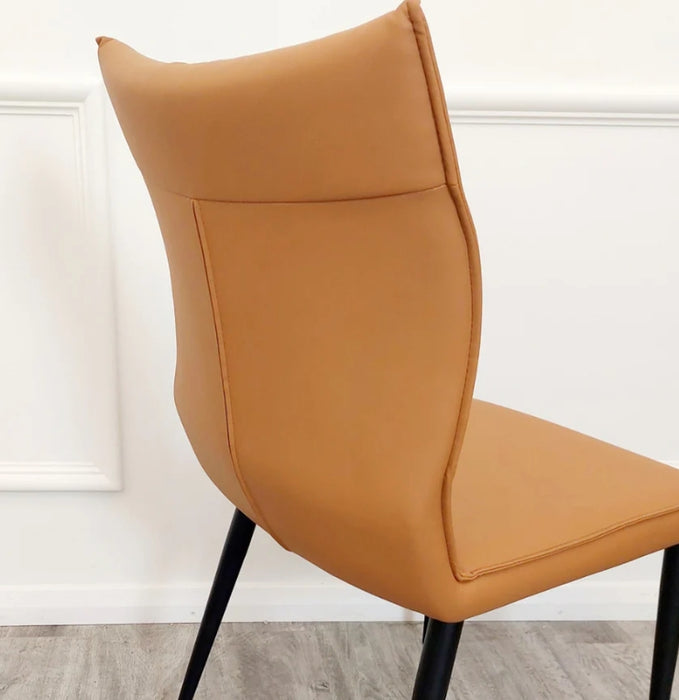 Flora Leather Dining Chair-Cheshire Furniture Outlet