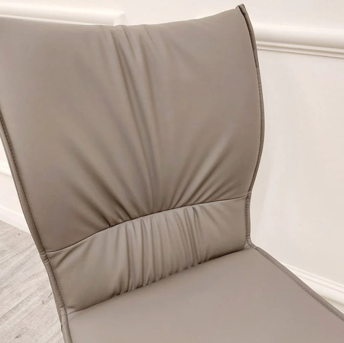 Flora Leather Dining Chair-Cheshire Furniture Outlet