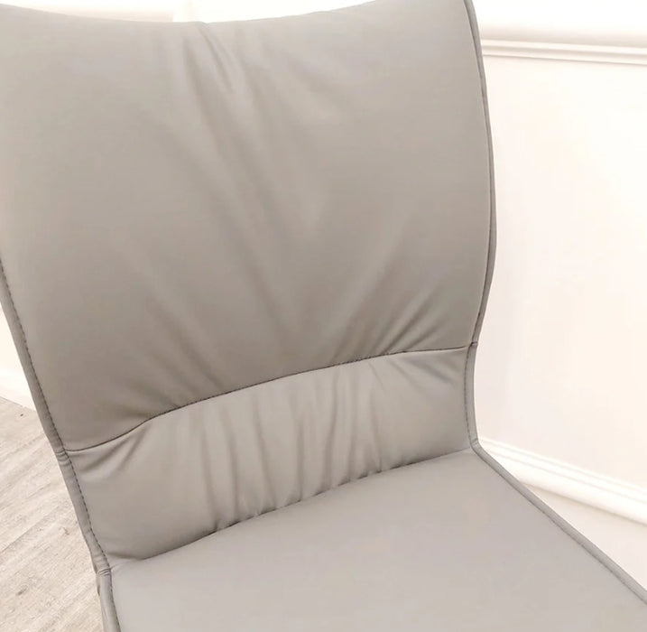 Flora Leather Dining Chair-Cheshire Furniture Outlet
