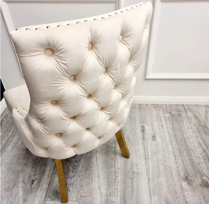 Kensington Dining Chair Gold Legs-Cheshire Furniture Outlet