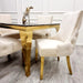 Kensington Dining Chair Gold Legs-Cheshire Furniture Outlet
