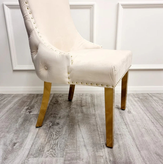 Kensington Dining Chair Gold Legs-Cheshire Furniture Outlet