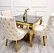 Kensington Dining Chair Gold Legs-Cheshire Furniture Outlet