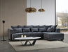 Aluxo Gramercy Group in Steel Velvet-Cheshire Furniture Outlet