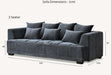 Aluxo Gramercy Group in Steel Velvet-Cheshire Furniture Outlet
