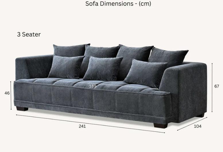 Aluxo Gramercy Group in Steel Velvet-Cheshire Furniture Outlet