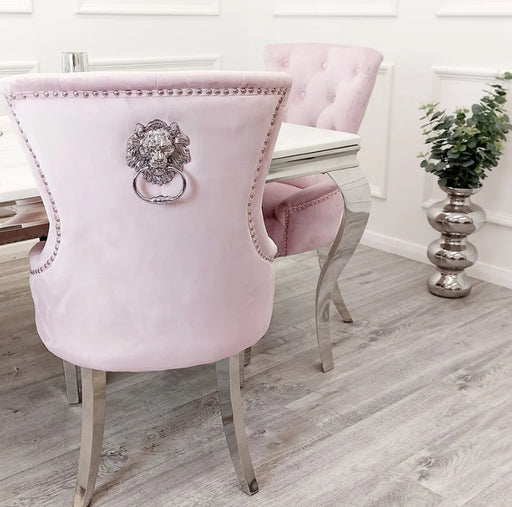4 x Megan Dining Chair in Pink-Cheshire Furniture Outlet
