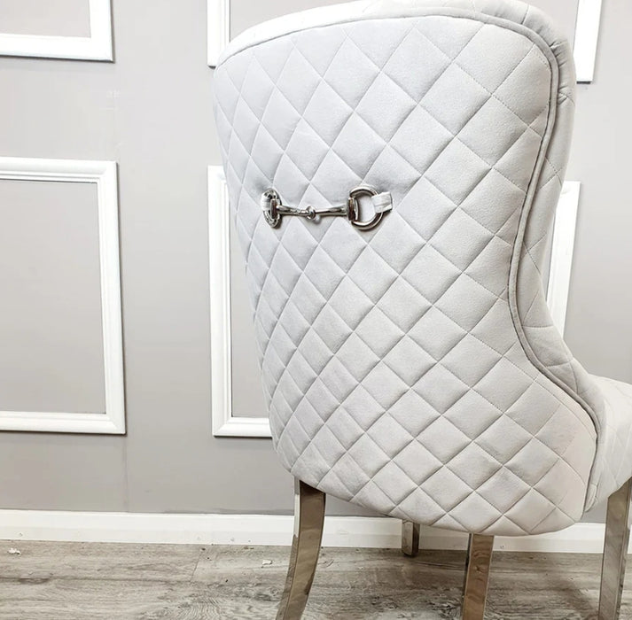 4 x Kate Dining Chair (Pink or Light Grey)-Cheshire Furniture Outlet