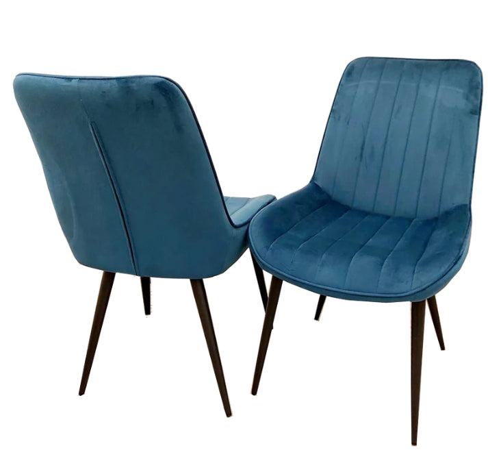 4 x Dido Dining Chairs in Navy Blue-Cheshire Furniture Outlet
