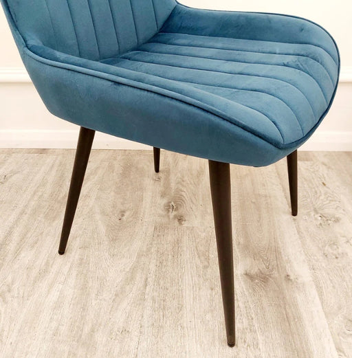 4 x Dido Dining Chairs in Navy Blue-Cheshire Furniture Outlet