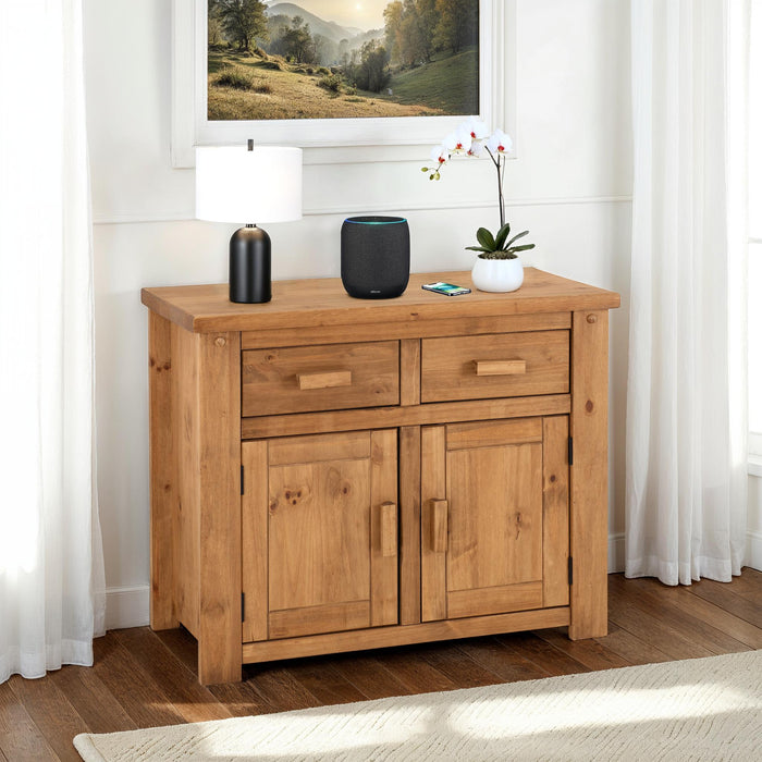 Tortilla 2 Door 2 Drawer Sideboard – Distressed Waxed Pine
